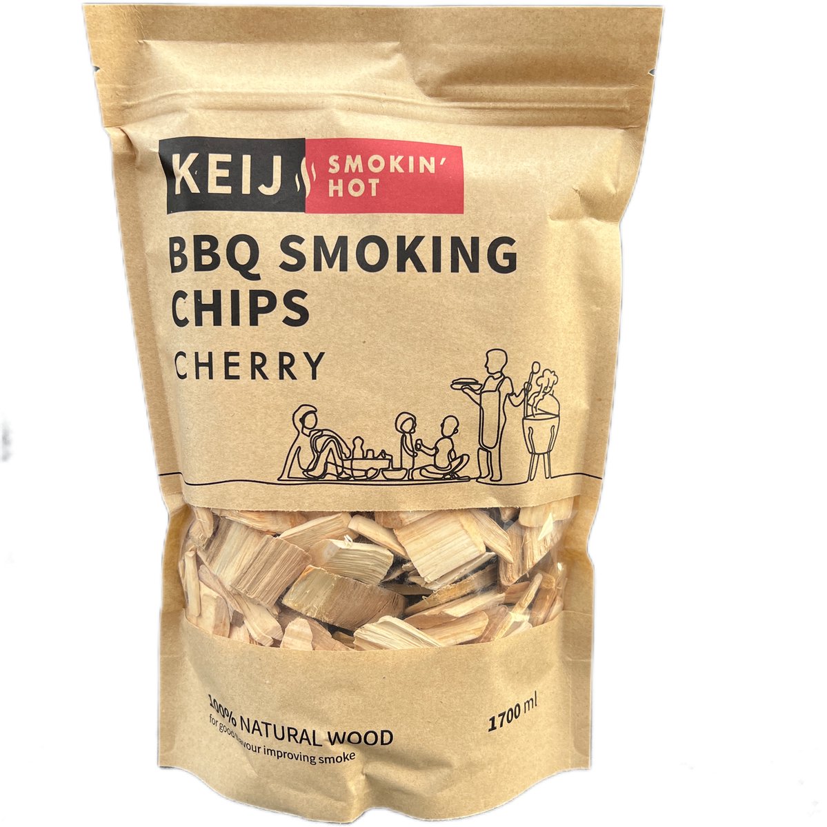 Rookhout Chips Cherry - 1700 ml