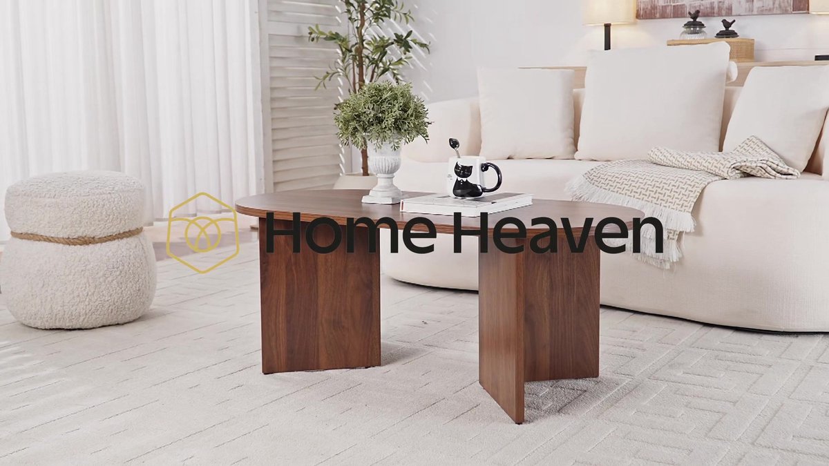 Homgoday Salontafel, Sonoma-eiken, 100 x 100 x 35 cm, spaanplaat, salontafel, woonkamertafel, tafel voor kantoor, slaapkamer, tuin