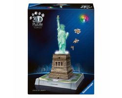 foto van Ravensburger - Iconics: Statue of Liberty met licht - 3D Puzzel - 108 Stukjes - Bouwset voor kinderen vanaf 8 jaar