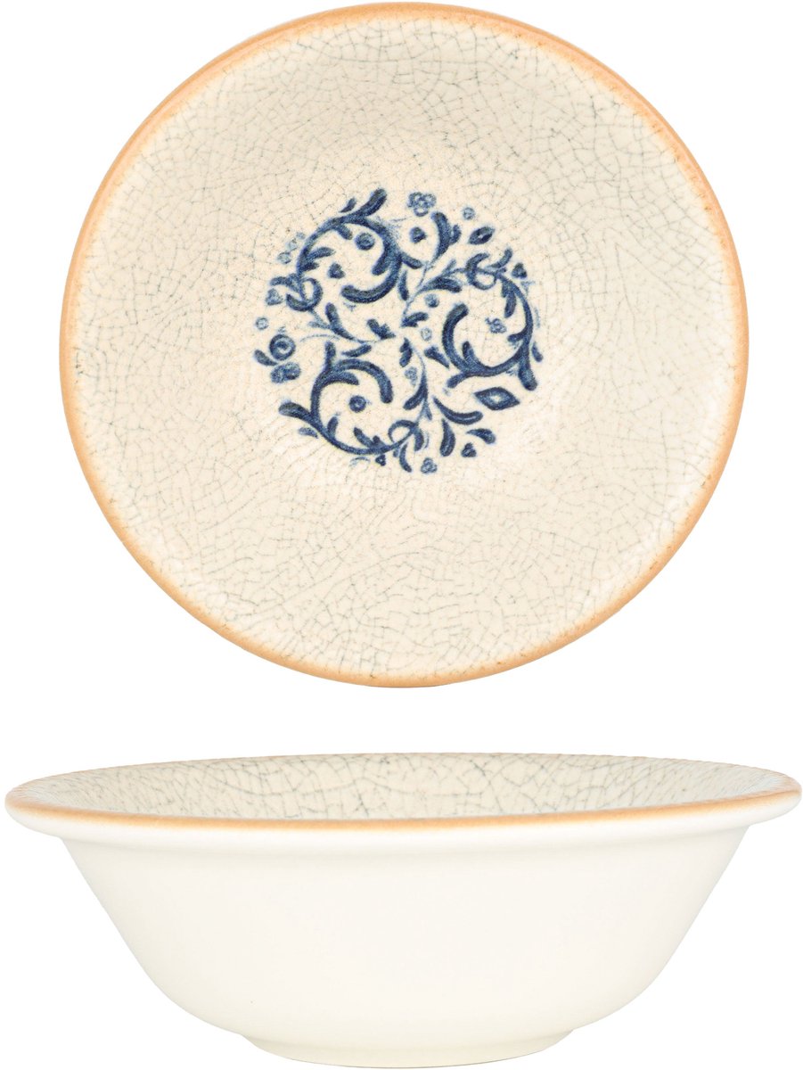 Bonna Kommetje - Viento - Porselein - 16 cm (400cc) - set van 6