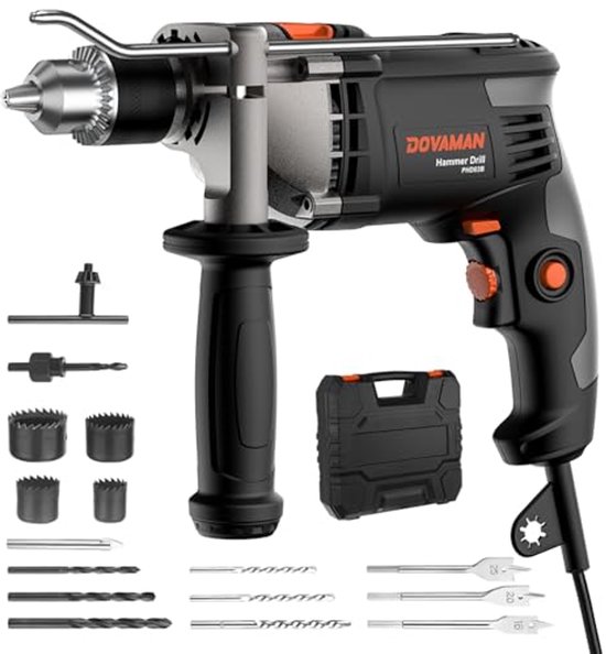 Impactboor 850 W met Metalen Boorkop - Elektrische Boormachine met ...