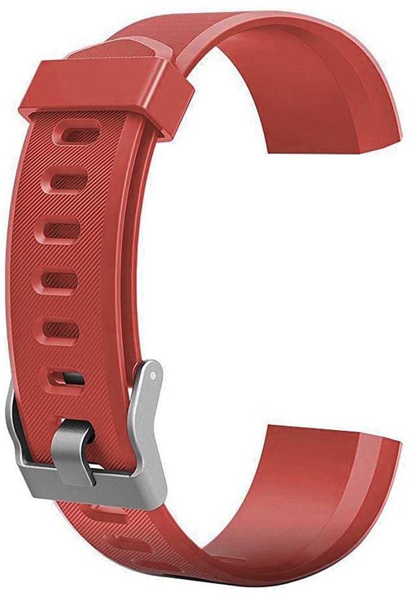 Siliconen Horlogeband Compatibel met ID115Plus HR Smartwatch Vervanging Horlogeband Quick Release Polsband voor 170mm-225mm Polsmaat Rood