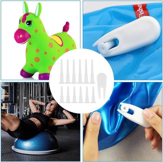 Premium Oefenbal Plug Set voor Yoga Bal Fitness - 12 Stuks inclusief ...