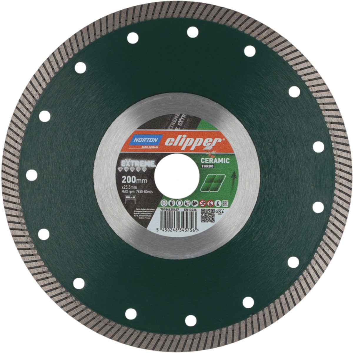 Clipper Extreme Ceramic Turbo Diamond saw blade 200 x 25.4 mm