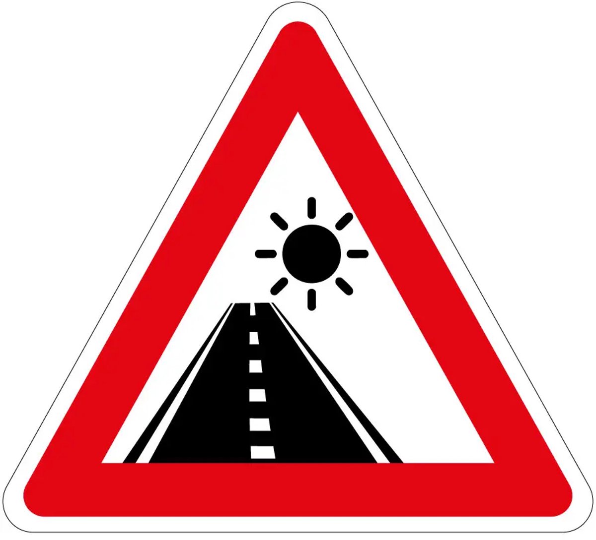 Laagstaande zon sticker | 20 cm
