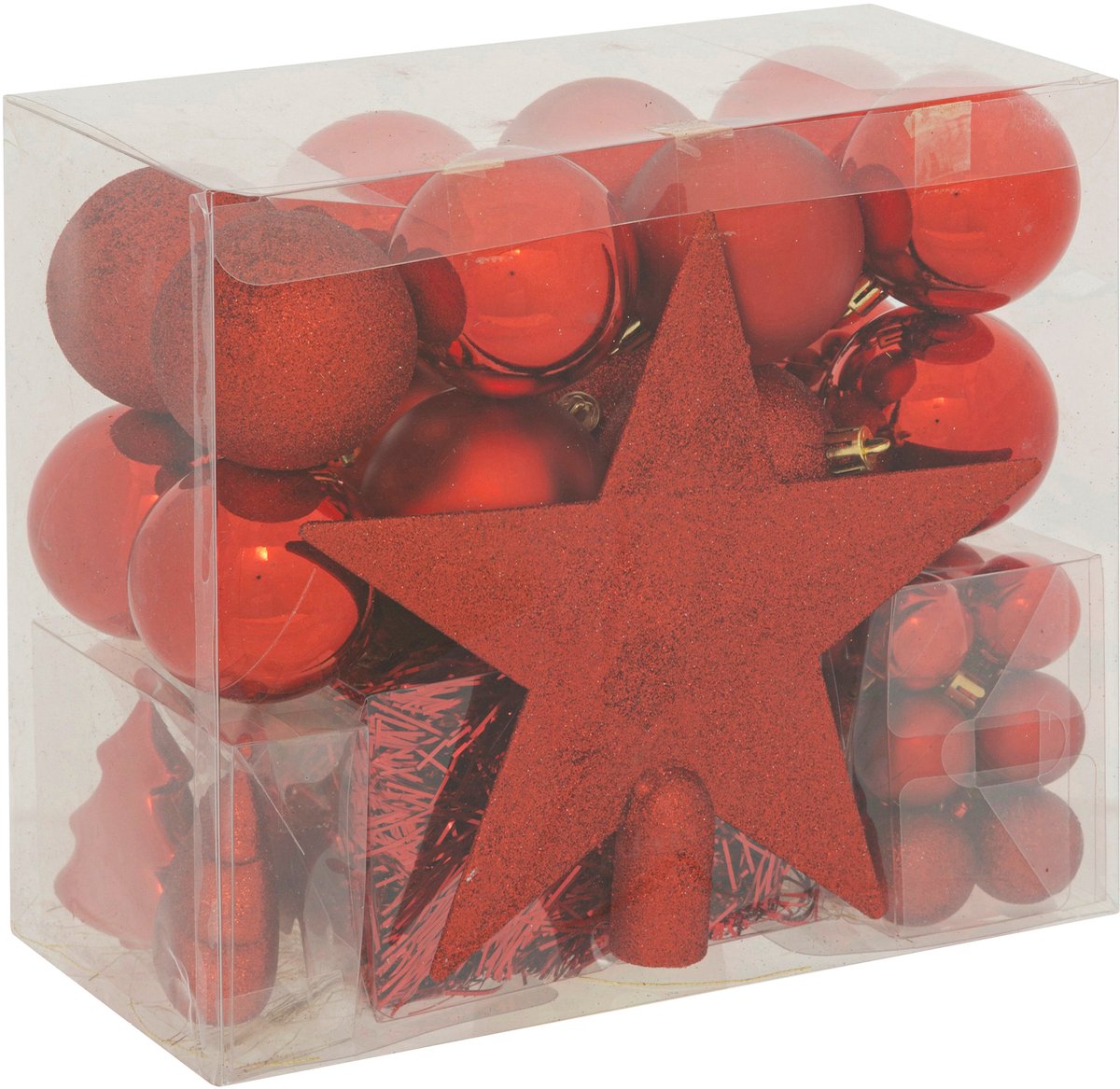 Set van kerstversieringen, 44 elementen