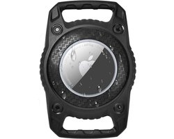 Sander Shop IP7 waterdichte hond voor AirTag, compatibel met Apple AirTag, sleutelhanger voor honden en katten, hondenhanger voor AirTag, houder voor hondenhalsband, robuust TPU, licht Zwart