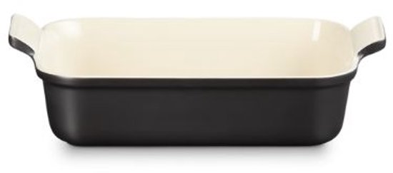 Le Creuset Ovenschaal Heritage Ebbenzwart – 26 x 19 cm / 2.4 Liter