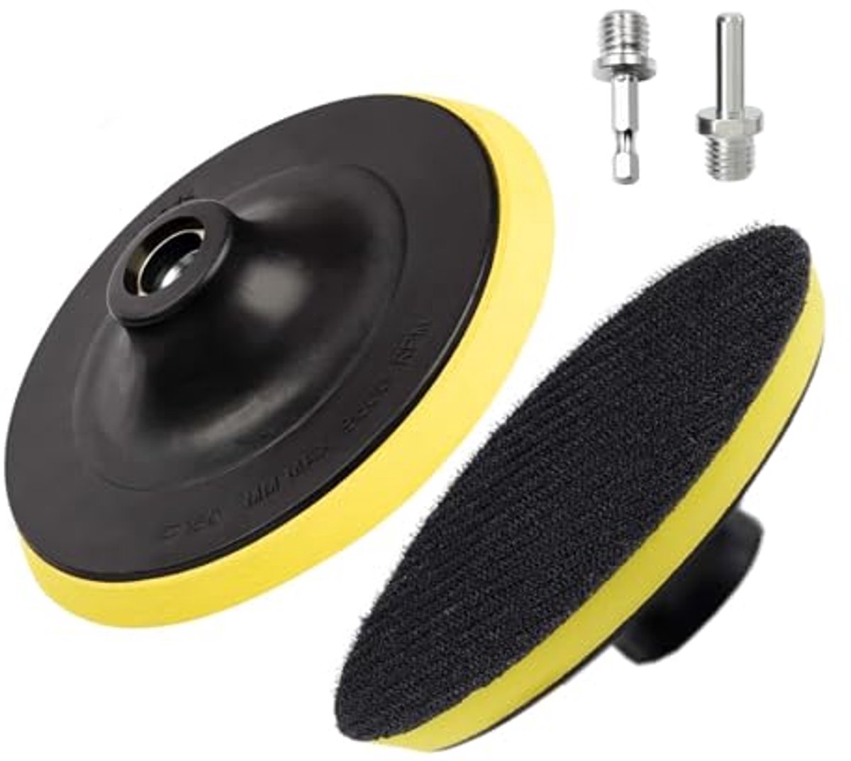 Polijstschijven 150mm met Klittenband en M14 Adapter voor Haakse Slijper en Boormachine