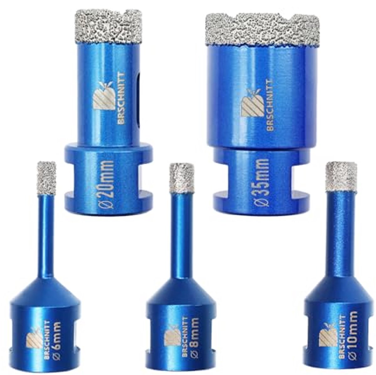 Diamant Core Boor Set voor Tegels en Natuursteen – 6-35mm Diamant Gatzaag