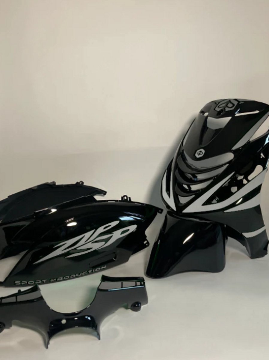 Piaggio Zip Stickerset - Sport Production - Zilver