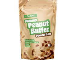 Pindakaas light poeder 500g - Pindakaas in poedervorm 85% minder vet, zonder suiker - Pindakaascrème met heerlijke smaak - Vit4ever