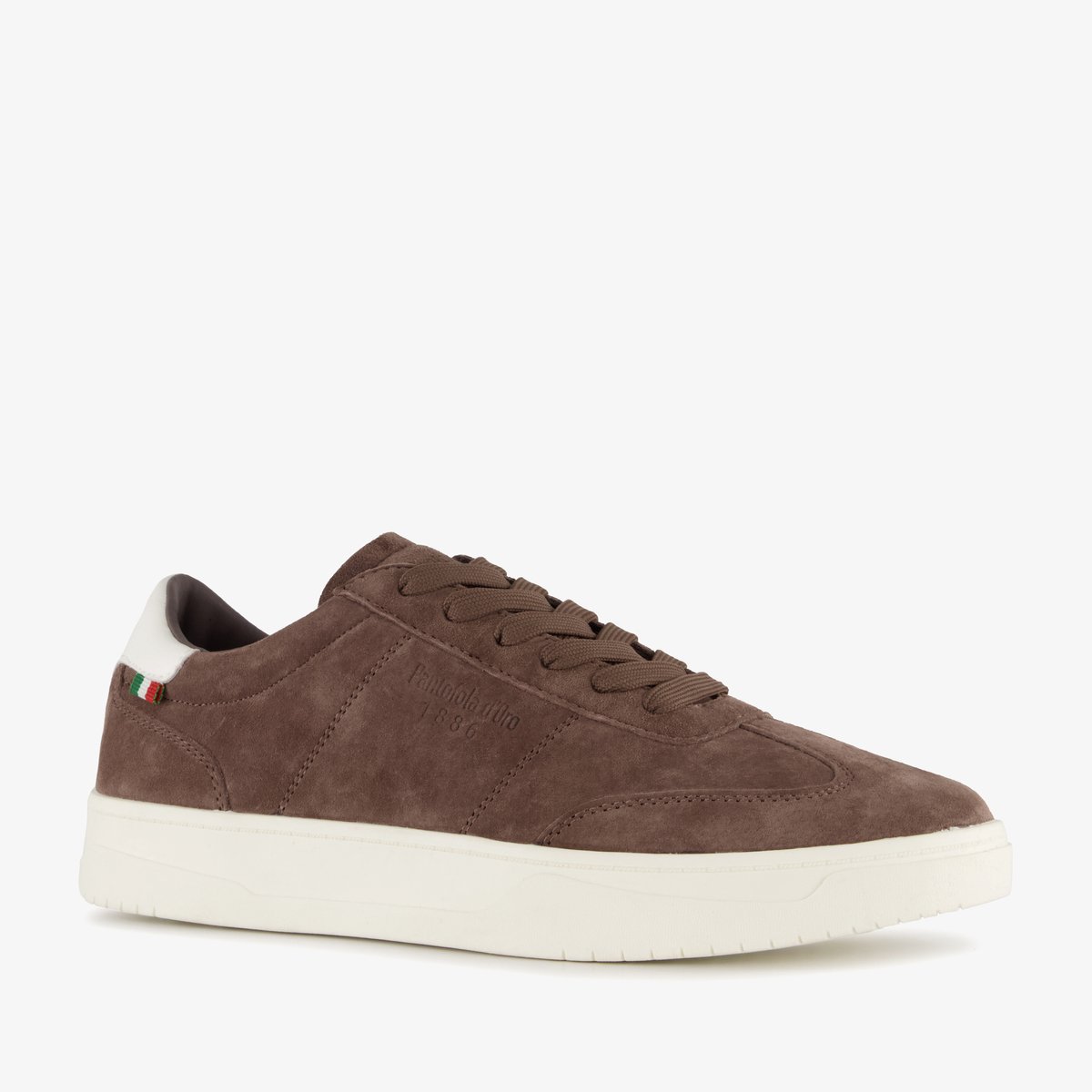 Pantofola d'Oro suède heren sneakers bruin - Maat 41 - Echt leer - Uitneembare zool