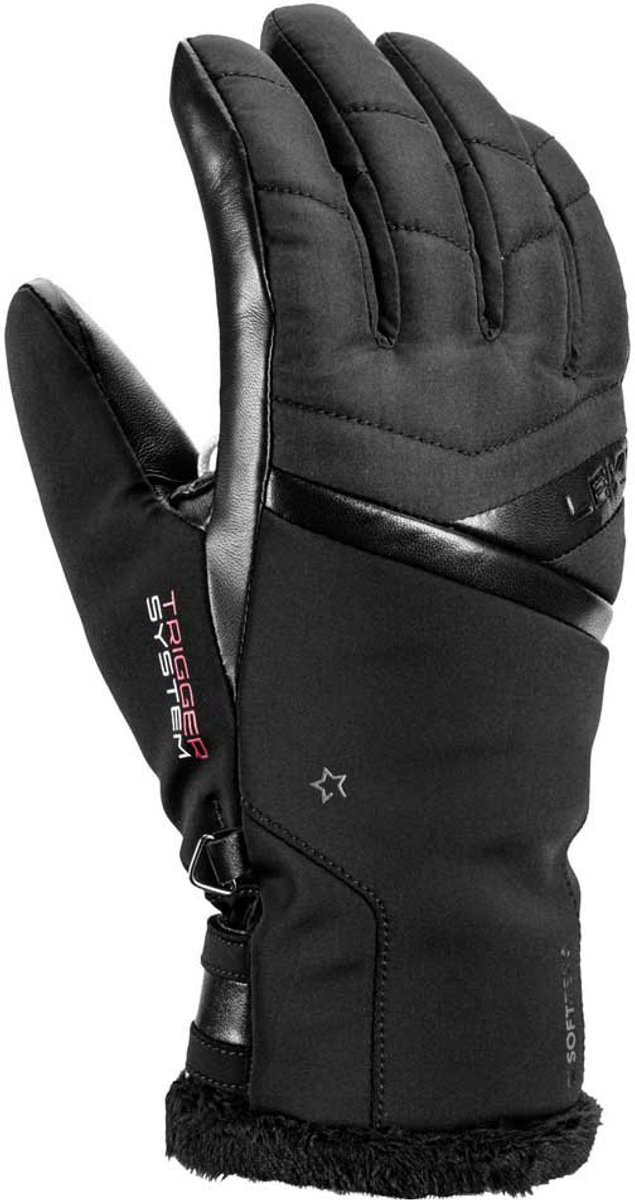LEKI - leki snowfox 3d women black - Ski handschoenen dames - Zwart, wit