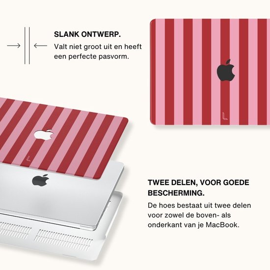 Étui Lunso pour MacBook Air 13 pouces (2022-2025) - Coque - Candy Floss