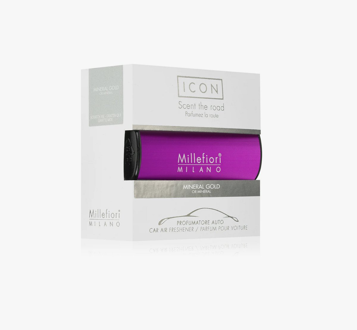 Millefiori Milano - Autoparfum Icon VI1 - Classic - Mineral Gold - Paars
