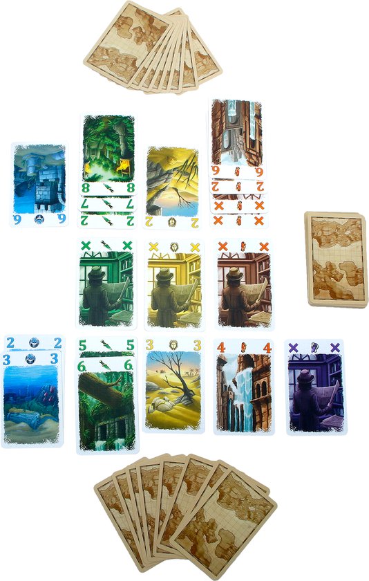 999 Games - Lost Cities - Het Kaartspel - Strategisch kaartspel - Tactisch spel - Voor 2 spelers - vanaf 10 jaar - Gezelschapsspel