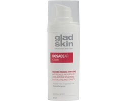 Gladskin ROSACEAR Crème voor de Rosacea-gevoelige & gevoelige huid (30ml) – Hydraterende Gezichtscrème, Dermatologisch Getest, Parfumvrij & Hypoallergeen