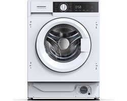 Heinner HWM-BI814IVA+++ Inbouw Wasmachine 8 kg – Stoomfunctie – Digitaal Display – 1400 tpm – Energieklasse A – Inverter – Trommelreinigingsprogramma – Wit – 5 Jaar Garantie