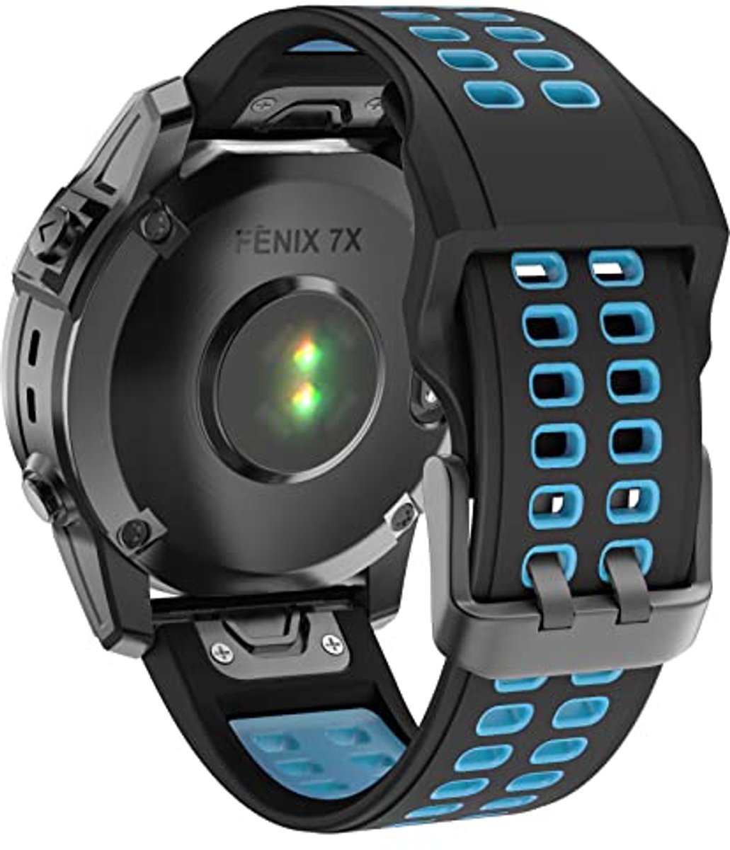26mm Silikon Horlogeband voor Fenix 6X/5X/7X en Tactix Bravo