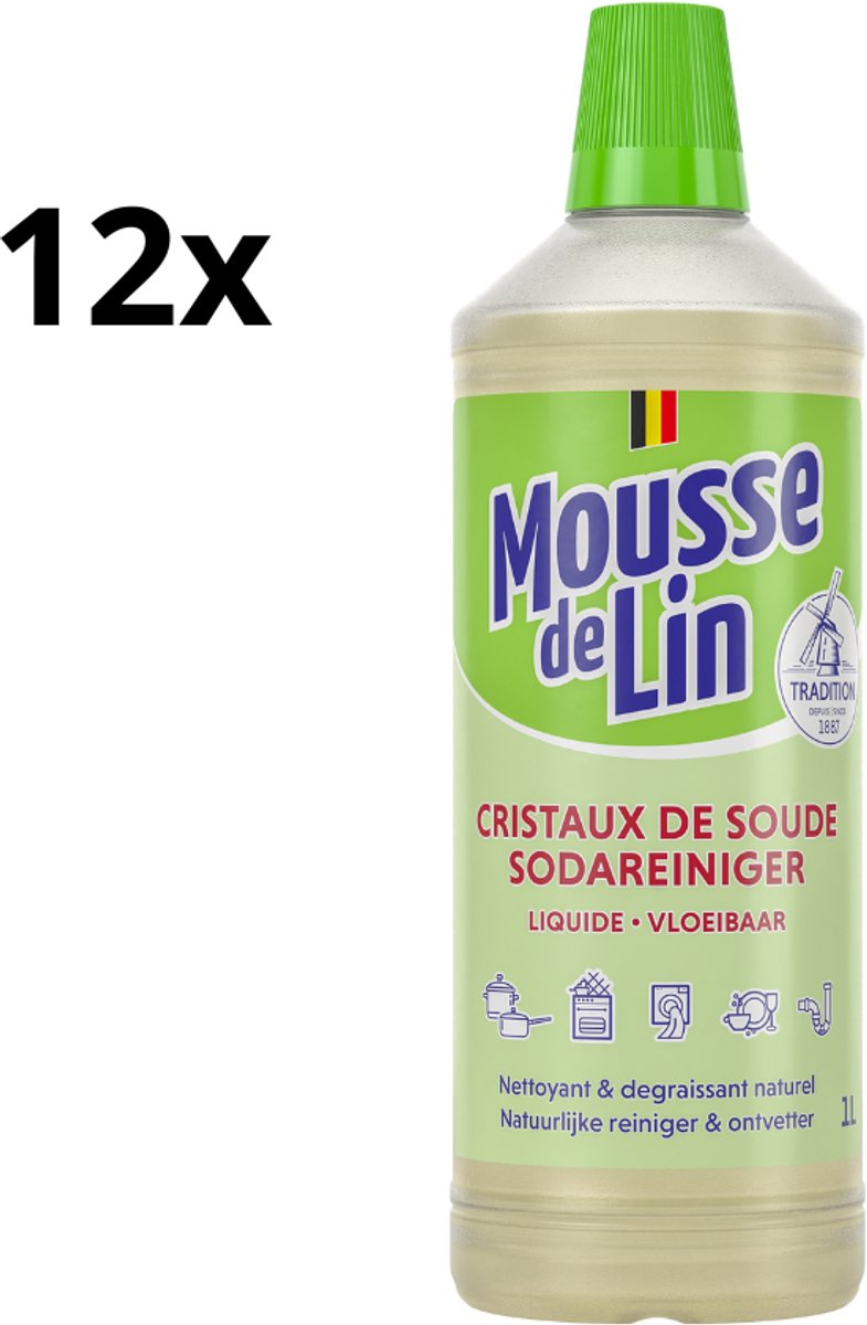 Mousse De Lin - Vloeibare - Sodareiniger - Ontvetter 12 x 1L