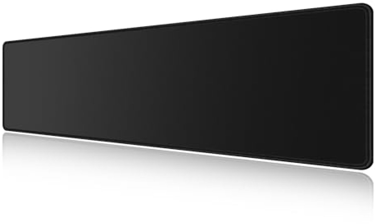 Grote Gaming Muismat Zwart 1000x300mm - Laptop Bureauonderlegger