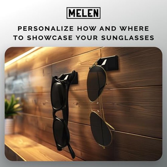 Zelfklevende zonnebril organizer muur (16-pack) - sterke en compacte brillenhouder voor auto en muur — afbeelding 5
