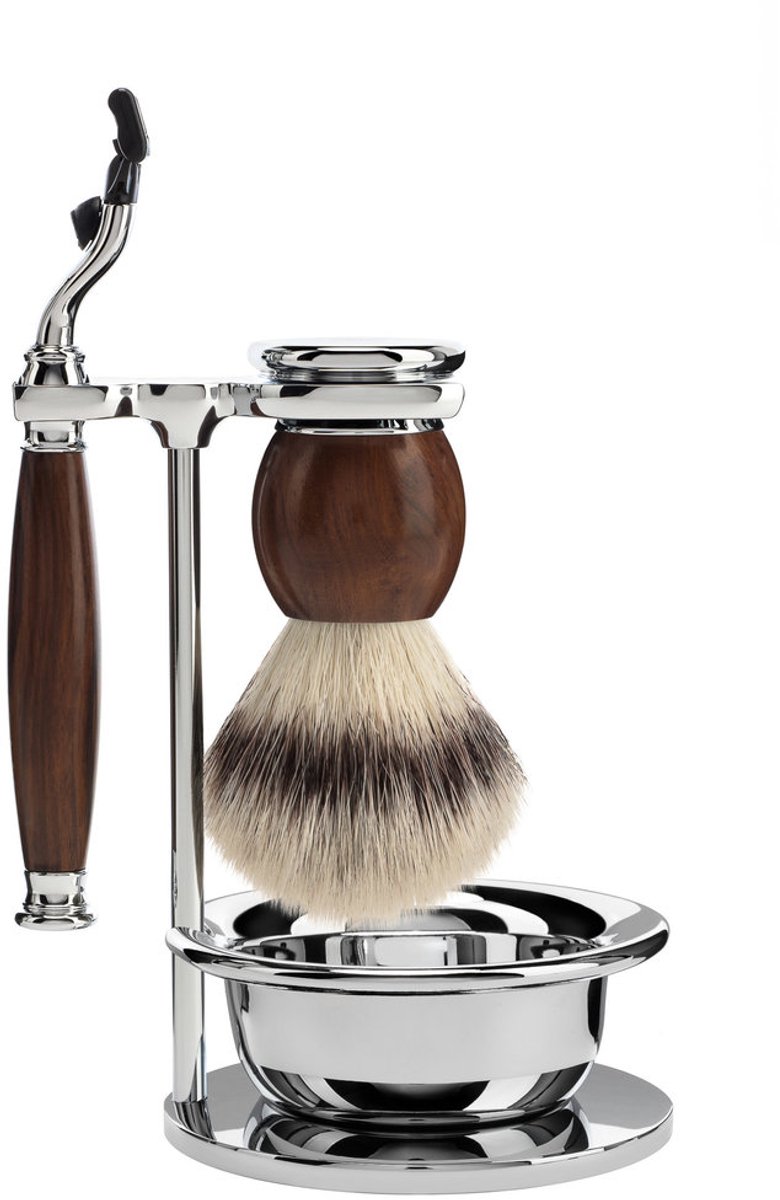 MÜHLE -Scheerset 4-delig Sophist - Ironwood Mach3