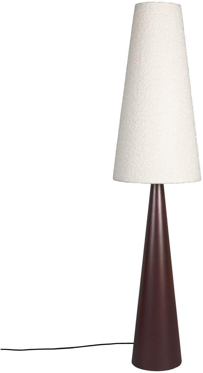 Dutchbone Miki Vloerlamp/ Staande Lamp Bouclé Hout - Beige