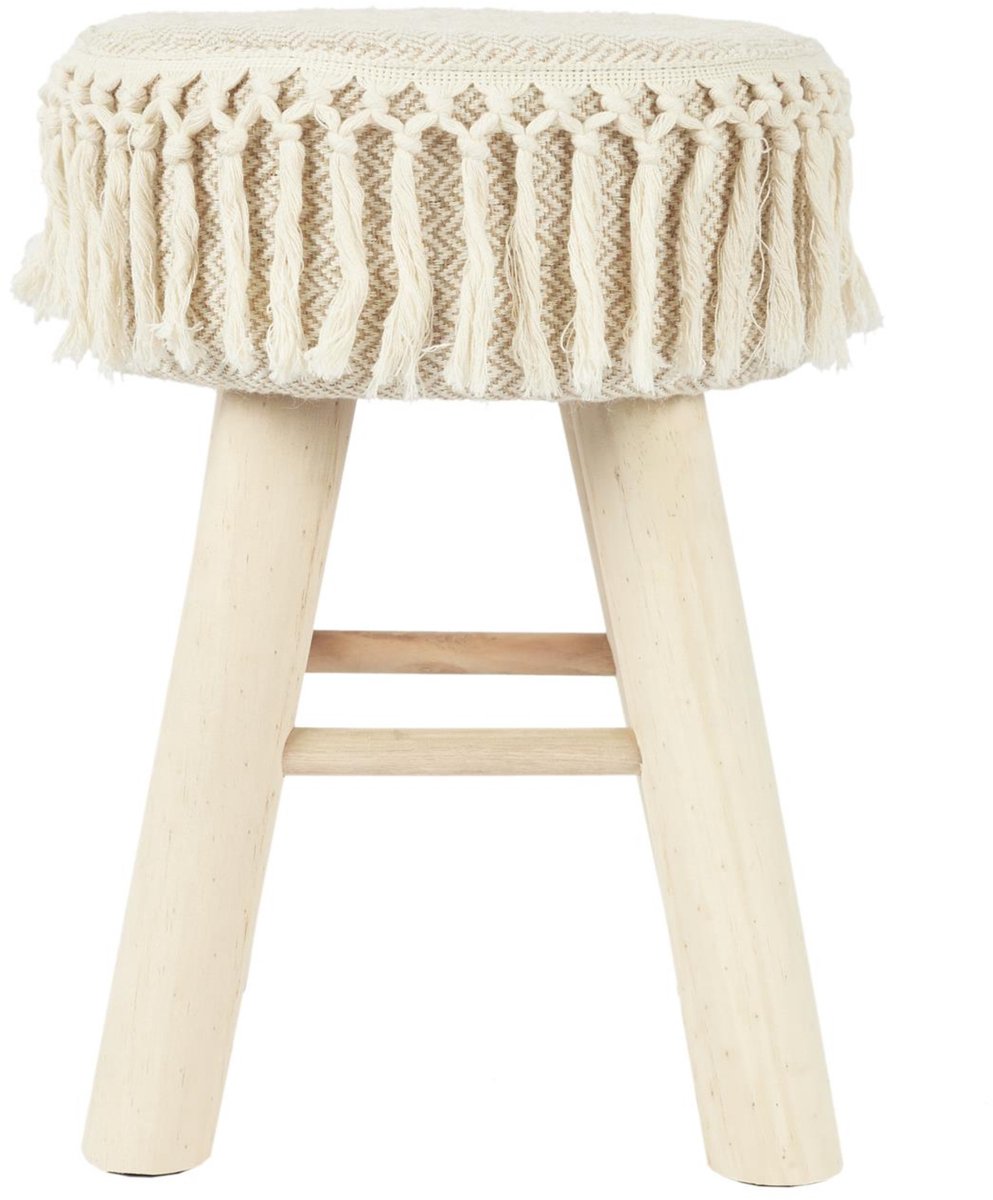 Home Deco Factory Krukje - hout - beige - bohemian - ibiza - decoratie