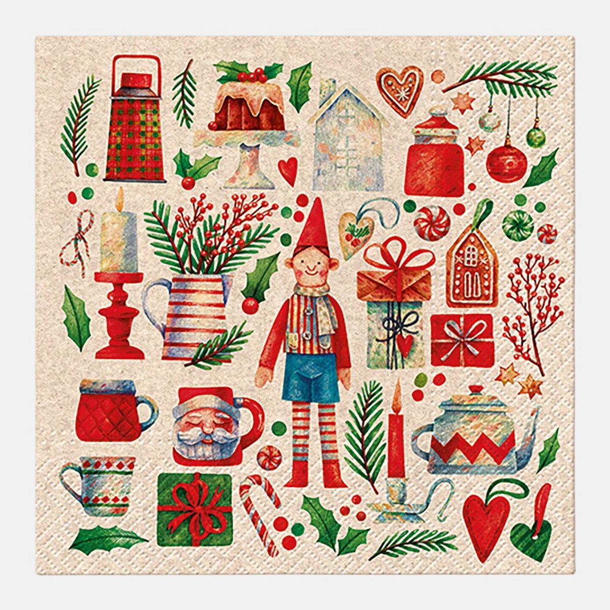 Servetten Kerst | gerecycled papier | 20 stuks