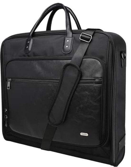 Sac De Voyage Cabine Pliable XL Burakh – Noir – Avec Bandoulière Réglable