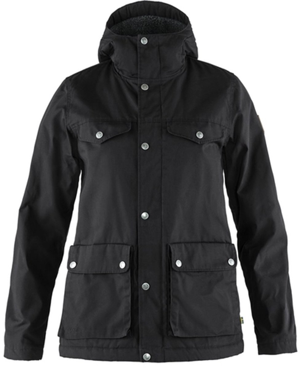 Fjällräven Greenland Winterjas Dames Zwart