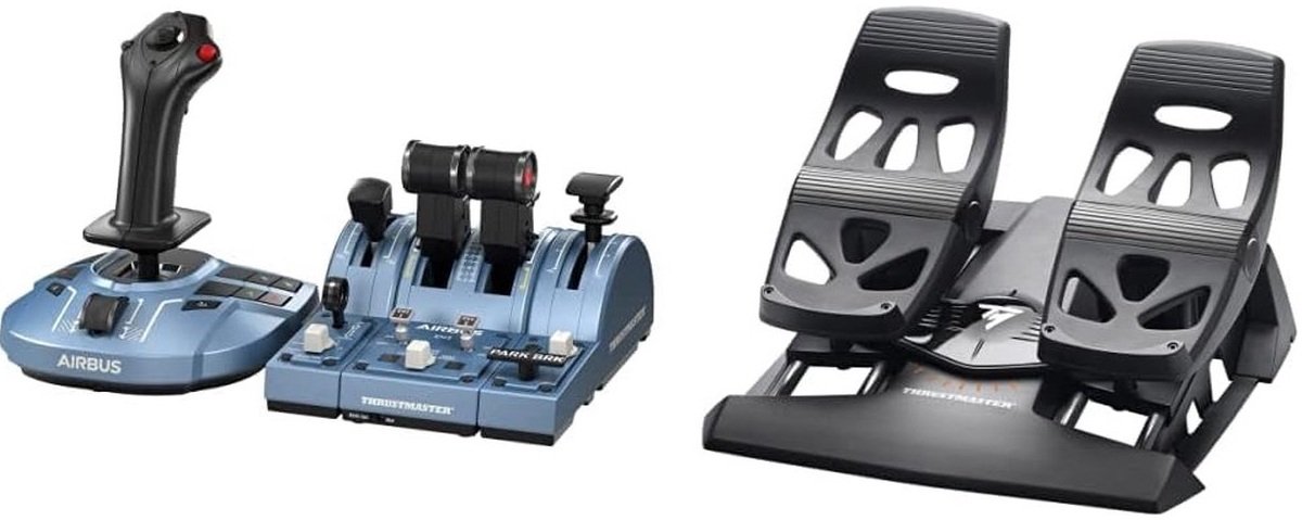 Thrustmaster Captain Pack X + Thrustmaster Rudder – Volledige Flight Simulator Set voor PC en Xbox