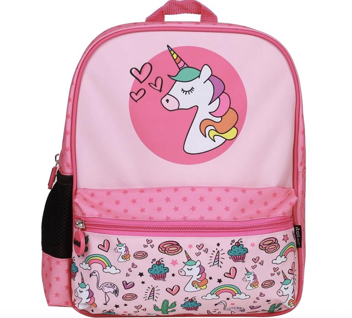 ITotal Backpack Kids Pink "UNICORN" 24x30x11cm Rugzak voor jongens en meisjes
