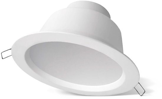 Witte Megaman Siena LED downlight, kantelbaar.