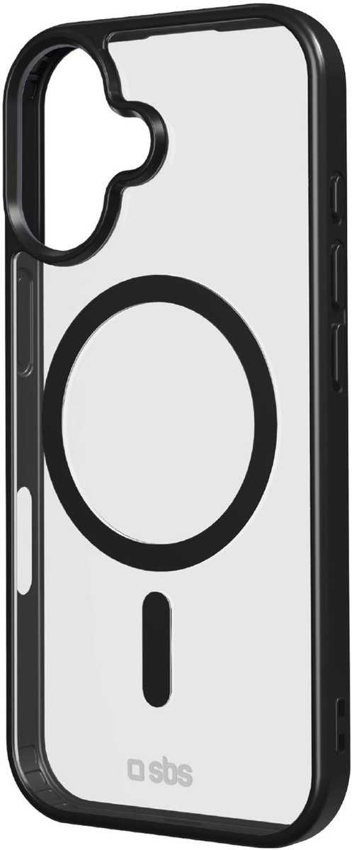 sbs mobile Cover Apple iPhone 17 Transparant, Zwart MagSafe compatible