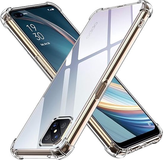Coque transparente compatible avec Oppo Reno4 Z 5G – Fine et résistante aux rayures