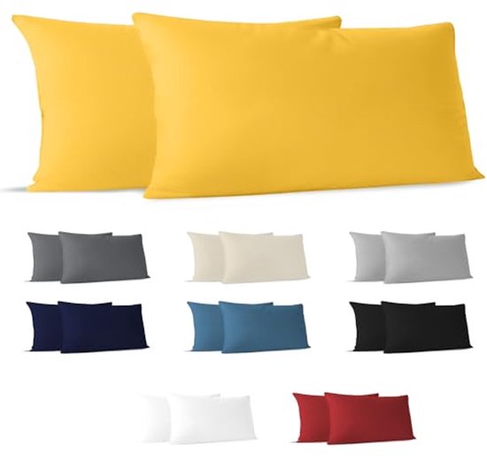 Kissenbezüge 80x80 – 2er Set OEKO-TEX® Jersey – Terra Beds