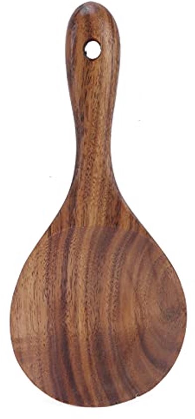 1Pc Rijst Lepel Houten Keuken Lepel Pollepel Rijst Scoop Vis Vorm Dessert Opscheplepel Houten Keuken Kookgerei Rijst Spatel (Size : Natural Wood Color