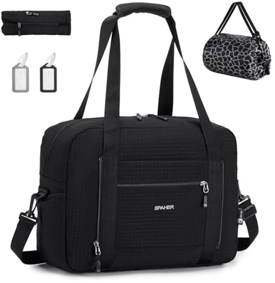 SPAHER Reistas Handbagagetas 40x30x15 KLM British Airways Sporttas met