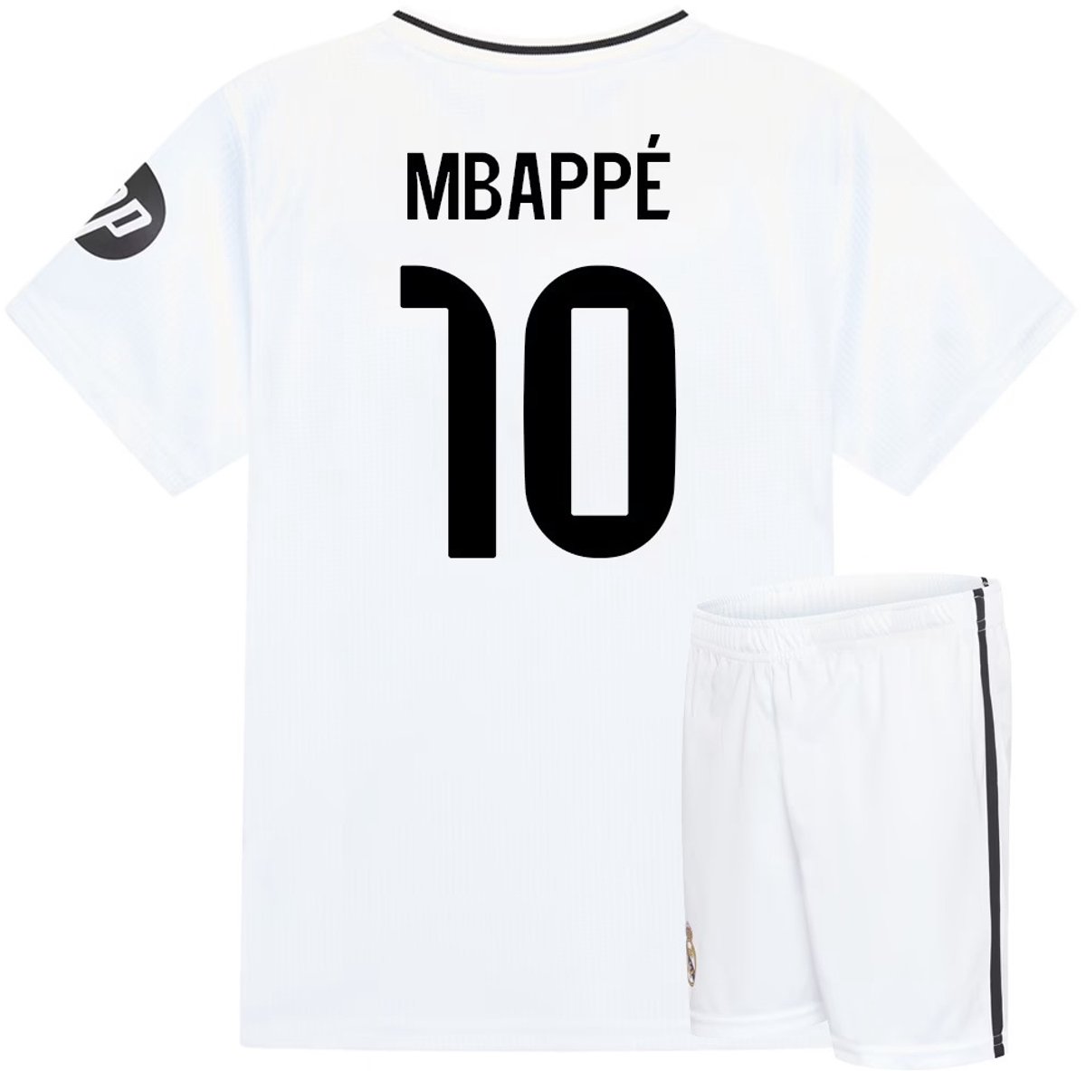 Mbappe Real Madrid Voetbaltenue - Voetbal Tenue Kinderen - Shirt en Broekje - Jongens en Meisjes -- Maat 164