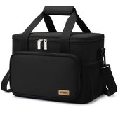 BOTC Lunch Bag - Sac à dos rafraîchissant - Sac de pique-nique - 10L - 27x18x20cm - Sac à lunch pour femmes et hommes - Taille L - Zwart