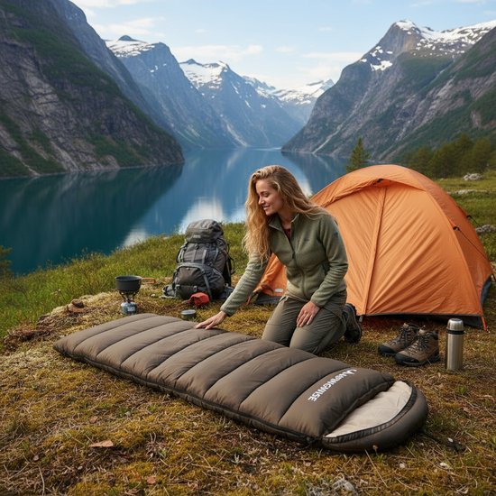 Campingwise all season slaapzak - Incl. handige opbergzak van Campingwise — afbeelding 4