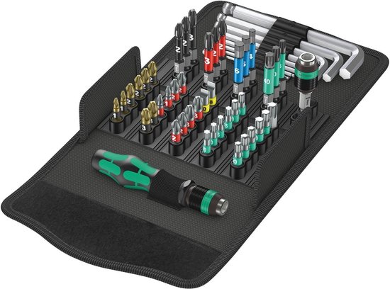 Wera 05057460001 Kraftform Kompakt 100, 52‑delig