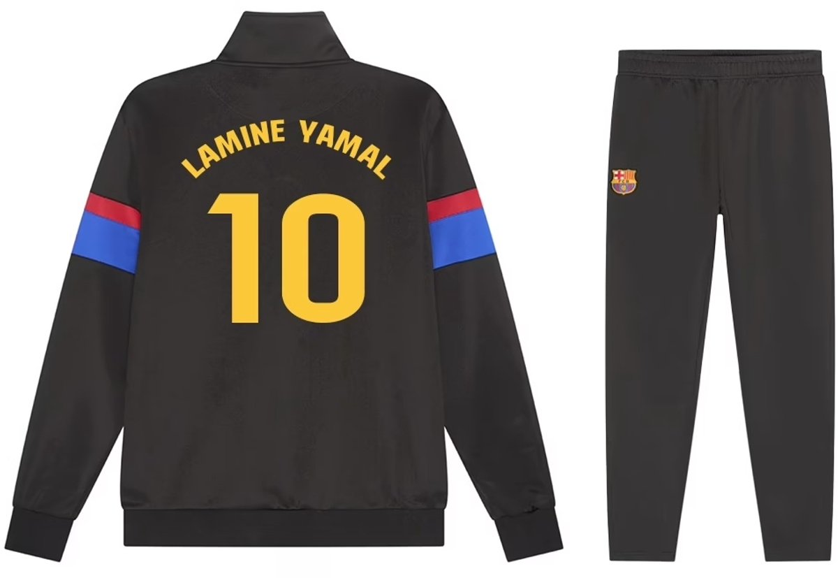 Lamine Yamal FC Barcelona Trainingspak - 2025-2026 - Zwart-Blauw - Kind-128