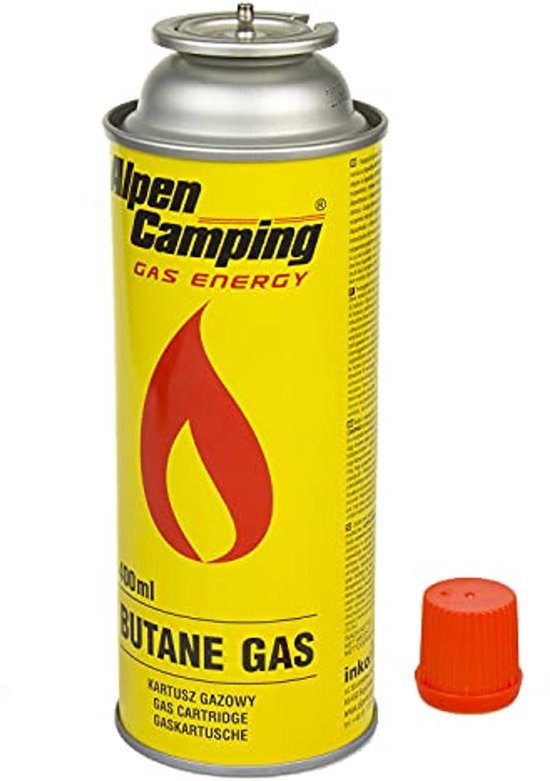 Butan gaspatroon 400 ml voor camping en outdoor kooktoestellen - set van 24 stuks — afbeelding 3