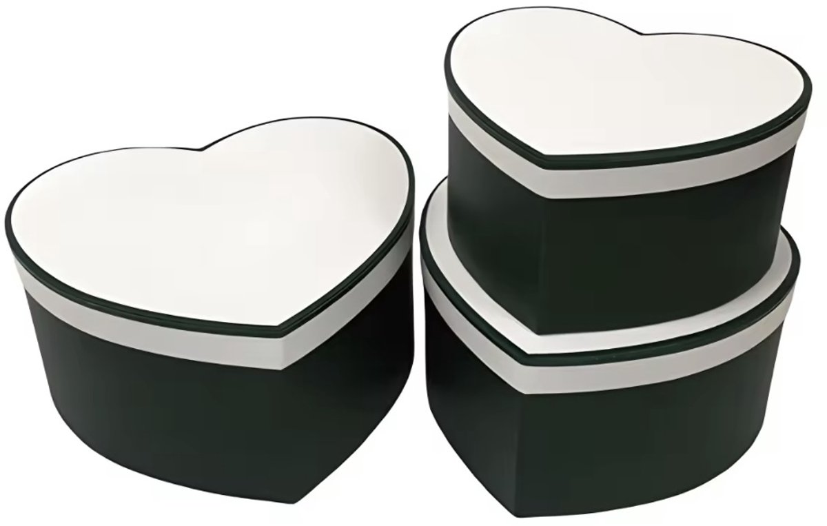 Luxe Hartvormige Cadeaudoos – L 24.5*22*12.5 cm - Wit - Elegant & Herbruikbaar – Geschenk Doos voor Sieraden, Chocolade of Valentijnscadeau