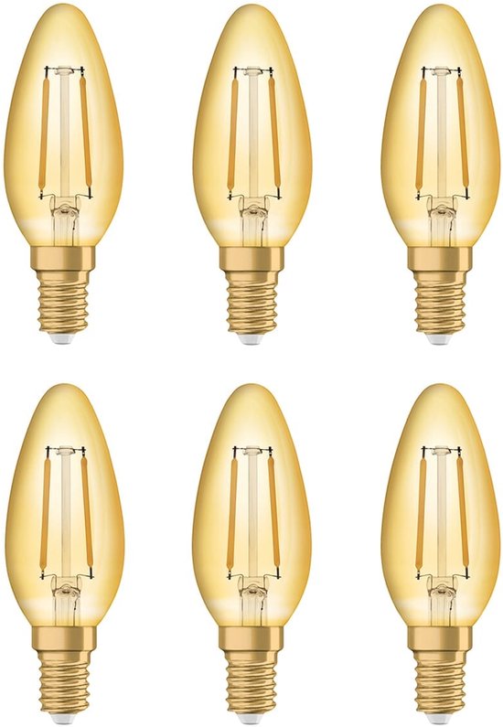 Lot De 4 Ampoules LED Osram E14 7 W = 60 W – Forme De Pile, Dimmable, Boîtes Ouvertes