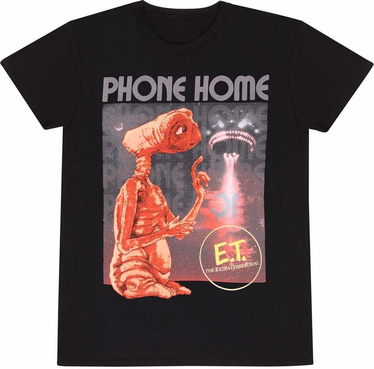 E.T - Phone Home T-Shirt Black-L